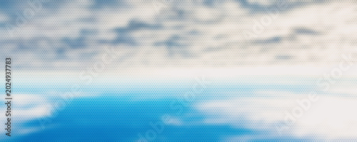 Fotografija Vector Abstract gray and white halftone effect graphic background design with textured pattern featuring artistic cloudy backdrop design