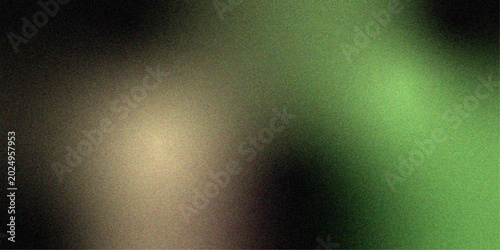 Abstract Blurry Green and Beige Grainy Gradient Background for Modern Design