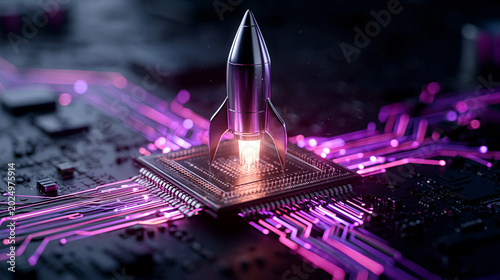 Rocket Launch on a Microchi...