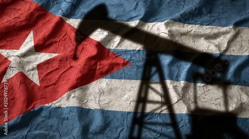 Cuban Oil Boom: An oil pump...