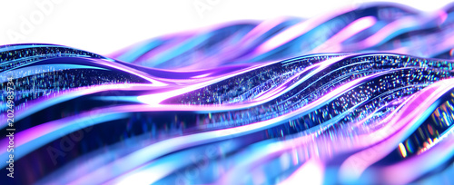 abstract data wave flow for digital stream network technology, isolated graphic