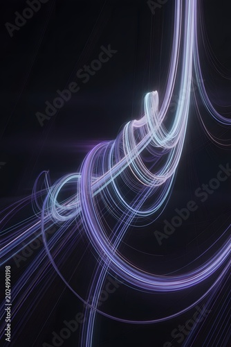 Abstract lights over black backgrounds for your design