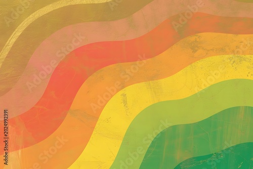 Gold red pink caral peach orange yellow lemon lime green abstract background.