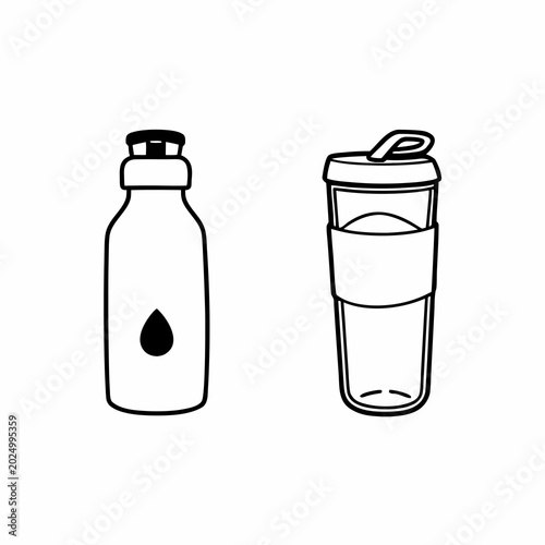 vector illustration of a bottle