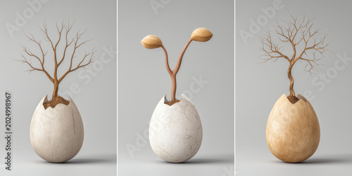 Seed growing into tree slowly symbolizing mastery development through patience consistent effort and long term dedication without shortcuts to success