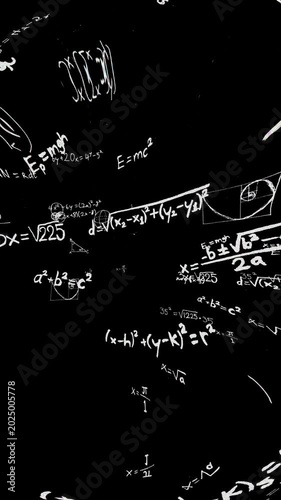 mathematics MATH meme overlay animation in layered algebra handwritten on chalkboard