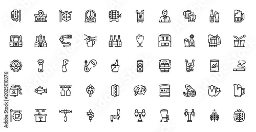 Photos Beer Drink Alcohol Pub Brew Icon Set
