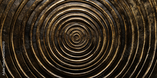 Abstract Metallic Circular Ripple Texture Background