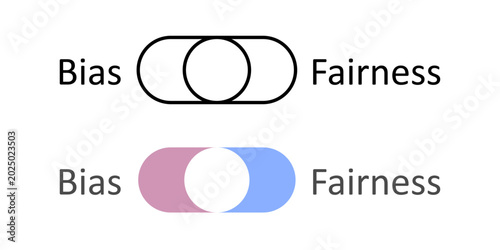 Vászonkép Fairness slider interface element