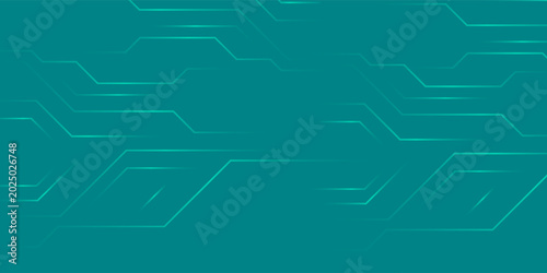 Foto Digital technology speed connect blue green background, cyber nano information, abstract communication