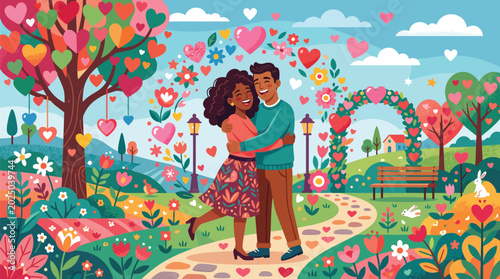 A happy woman and her child enjoy a fun childhood filled with love and joy, whether drawing under a tree, celebrating a birthday, or smiling on a beach swing