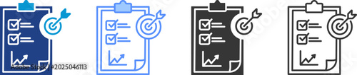 Fotografija Accuracy  icon set multiple style collection