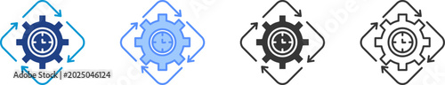 Fotografia Consistency icon set multiple style collection
