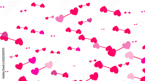 Abstract pink heart connections pattern for Valentines Day