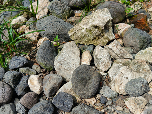 Photography Pile of River Rocks and Pebbles