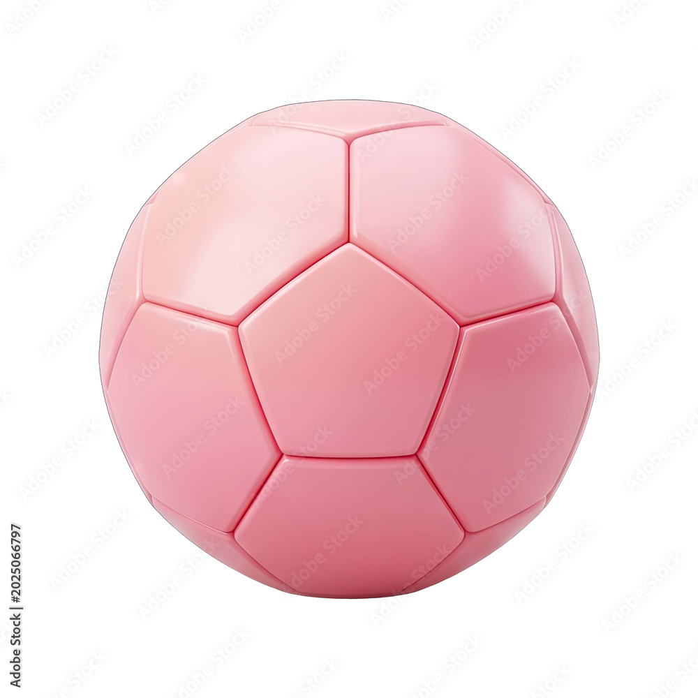 Fototapeta premium Pink Soccer Ball