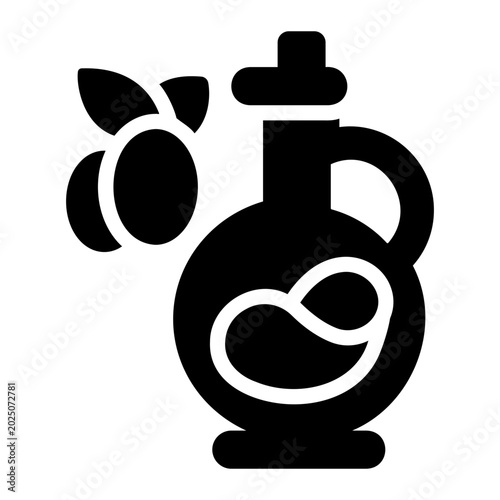 Olive oil Solid icon