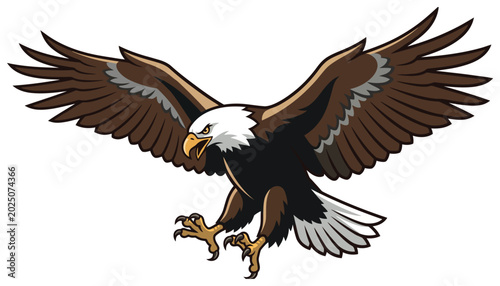 Bild auf Leinwand American Bald Eagle in Flight.
