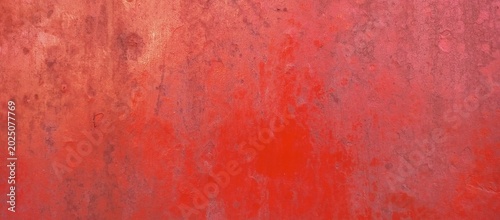 Quadro su tela Rusty red painted metallic surface texture background