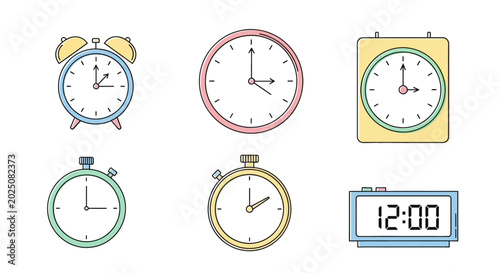 Photos Collection of Various Alarm Clocks.