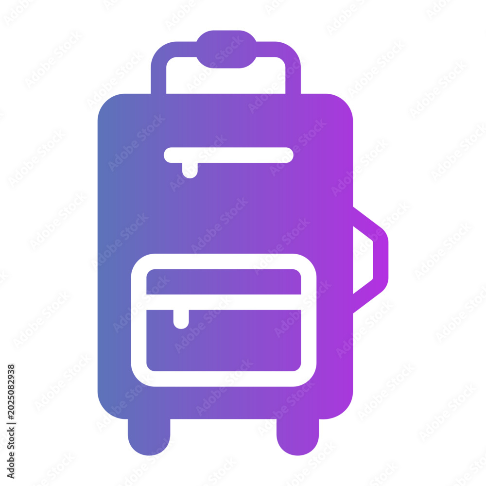 Fototapeta premium Suitcase Line Gradient Icon