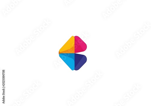 Colorful Abstract Logo Design for Creative Branding.