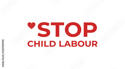 Photos Stop Child Labour Heart Symbol