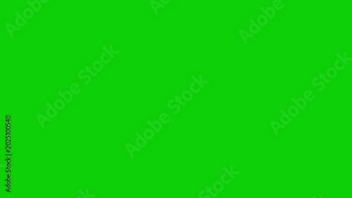 Blue confetti falling festive overlay animation on green screen
