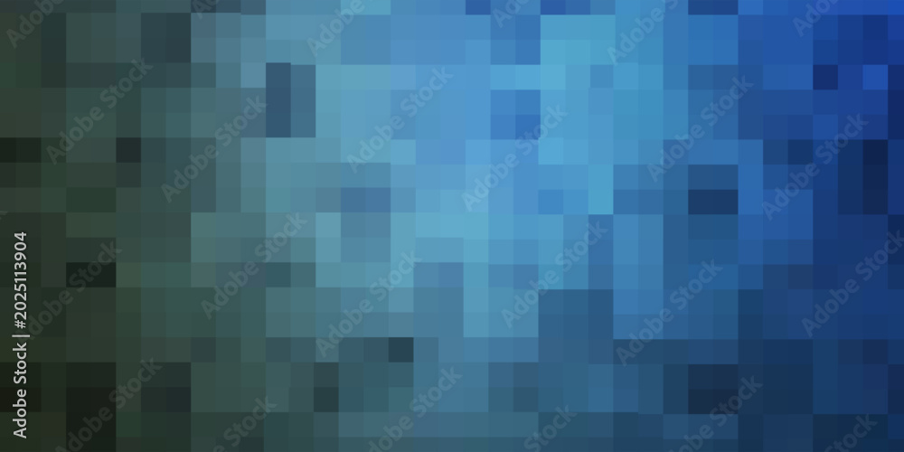 Fototapeta premium Gradient blue background. Geometric texture of light-dark blue squares. The substrate for branding, calendar, postcard, screensaver, poster, cover. vector