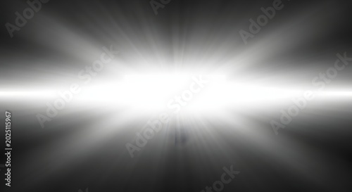 Abstract black and white light burst effect with rays abstract background explosion brightly radiance illustration powerful spotlight