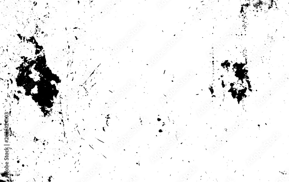 Fototapeta premium Dark messy dust overlay distress background. Grunge black and white. Abstract monochrome texture of paint, stains, scratched. Vector eps10