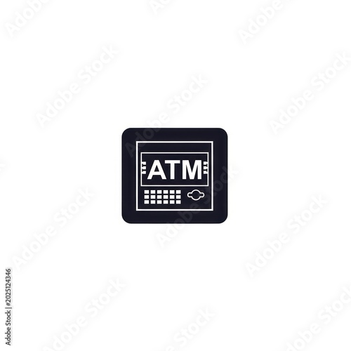 Automated Teller Machine Icon Graphic.