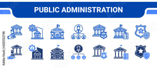 Konstfotografi Public Administration Icon Collection,  featuring Public Service, Administration, Public Office, Organization, Governance, Public Policy, Authority