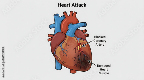 Senior Man Suffering Acute Myocardial Infarction clutching Chest in Pain, Medical Emergency Concept of Cardiac Arrest and Cardiovascular Disease Symptoms in Older Adult Male