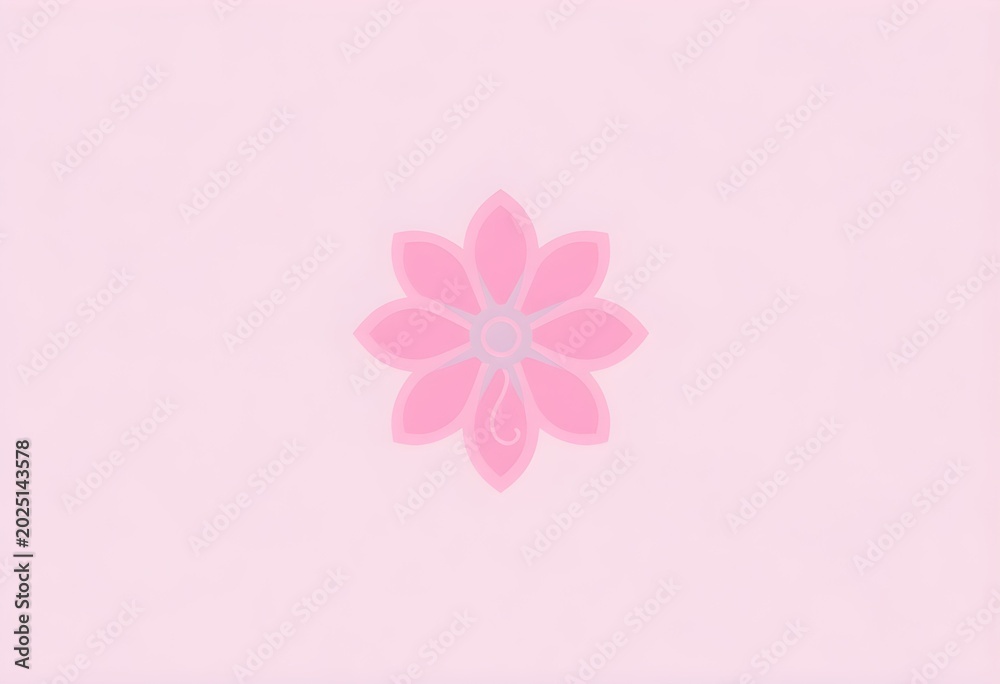 Fototapeta premium pink background with flowers