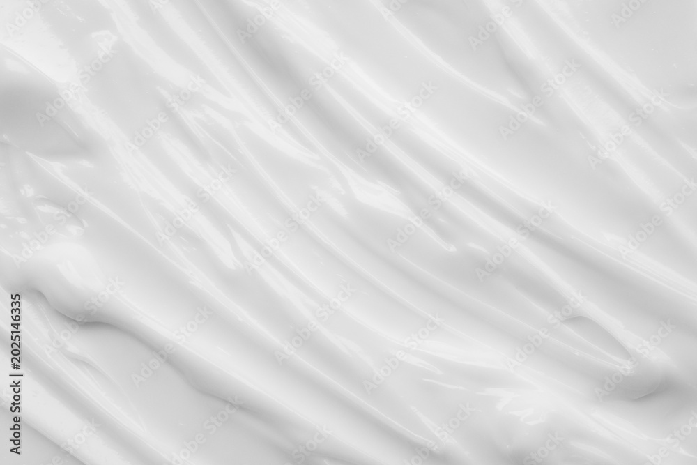 Obraz premium White lotion beauty skincare cream texture cosmetic product background