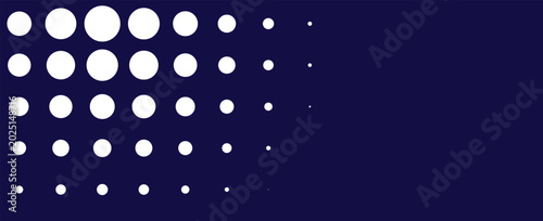 Tableau sur toile Set the points to create an abstract circle, black dots arranged in geometric rows