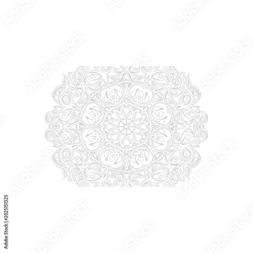 Ornate decorative floral ceiling medallion with medallion ornament interior