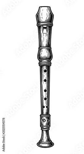Isolated Recorder Musical I...