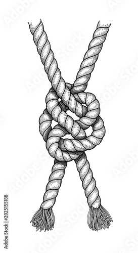Isolated Sailor Knot Illust...