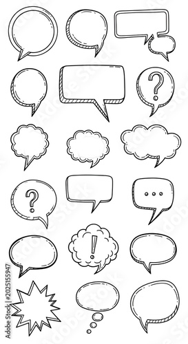 Isolated Speech Bubbles and...