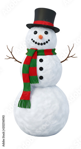Joyful Snowman Wearing Top ...