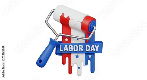 Labor Day Paint Roller Drip...