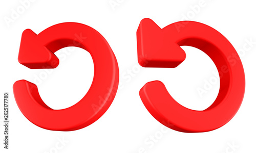 reload icon 3d rendering 