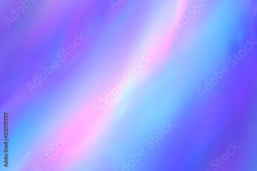 abstract colorful background. Soft holographic gradient background in pastel blue and purple tones. Wallpaper 