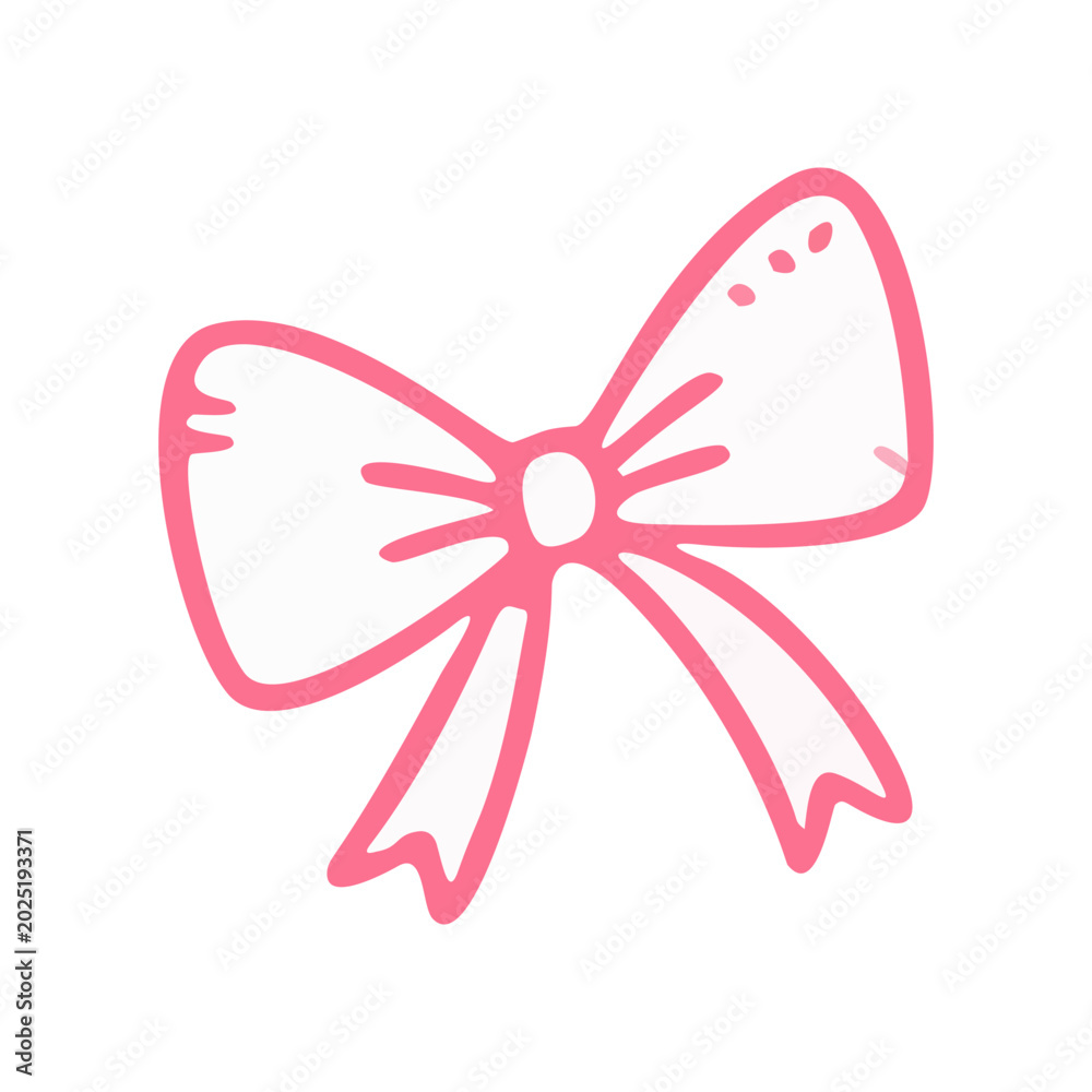 Naklejka premium pink bow