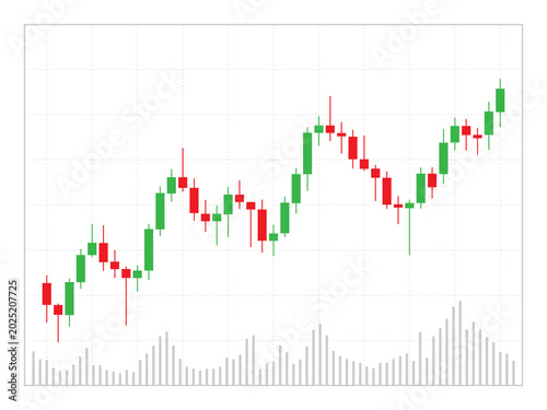 Trading candlestick pattern. For stock, crypto, forex investment trading analysis. Vector illustration.