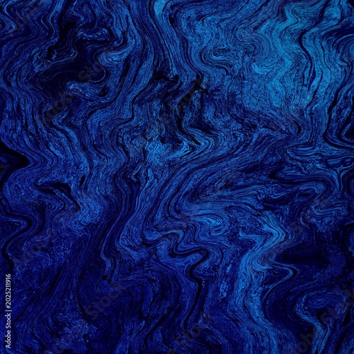 Abstract Blue Marble Fluid Art Background Texture