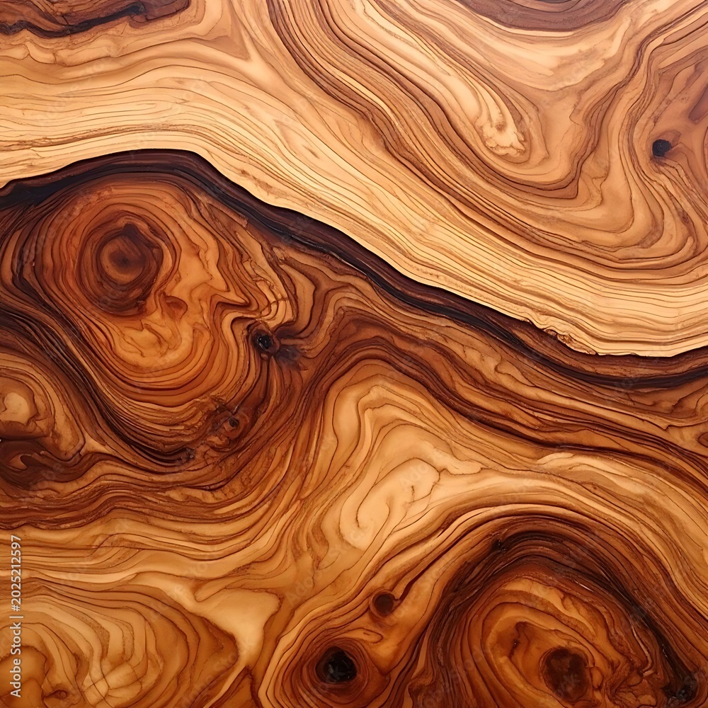 Fototapeta premium A swirling pattern of brown and tan hues resembling wood grain
