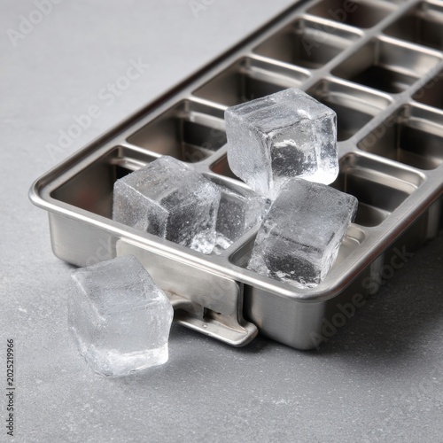 Aluminum ice cube tray with release lever 4
